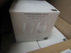Set of 4 John Lewis Water Glasses. New & boxed