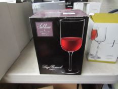 3 x Luigi Bormioli 40cl Wine Glasses. New & Boxed