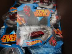 5 x Star Wars Hot wheels Darth Maul Cars. New & Packaged