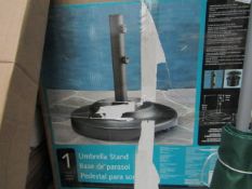 Costco Parasol Base. Boxed but unchecked