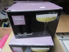 Set of 4 Luigi Bormioli 30cl Cocktail Glasses. New & Boxed