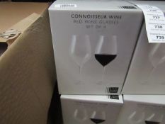 Set of 4 John lewis Red Wine Glasses. New & boxed