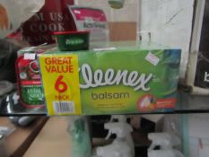 6 x Kleenex Balsam Tissues. Unused
