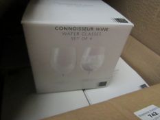 Set of 4 John Lewis Water Glasses. New & boxed