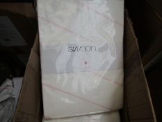 1 x Swoon Boole Double White & Pink Duvet Set 200 Thread Count 100% Cotton new & packaged see