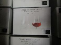 Set of 2 John lewis Connoiseur Spirit Glasses. New & Boxed