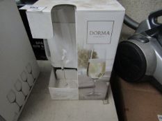 4 x Dorma Cambridge 190ml Crystal Flutes. New & Boxed