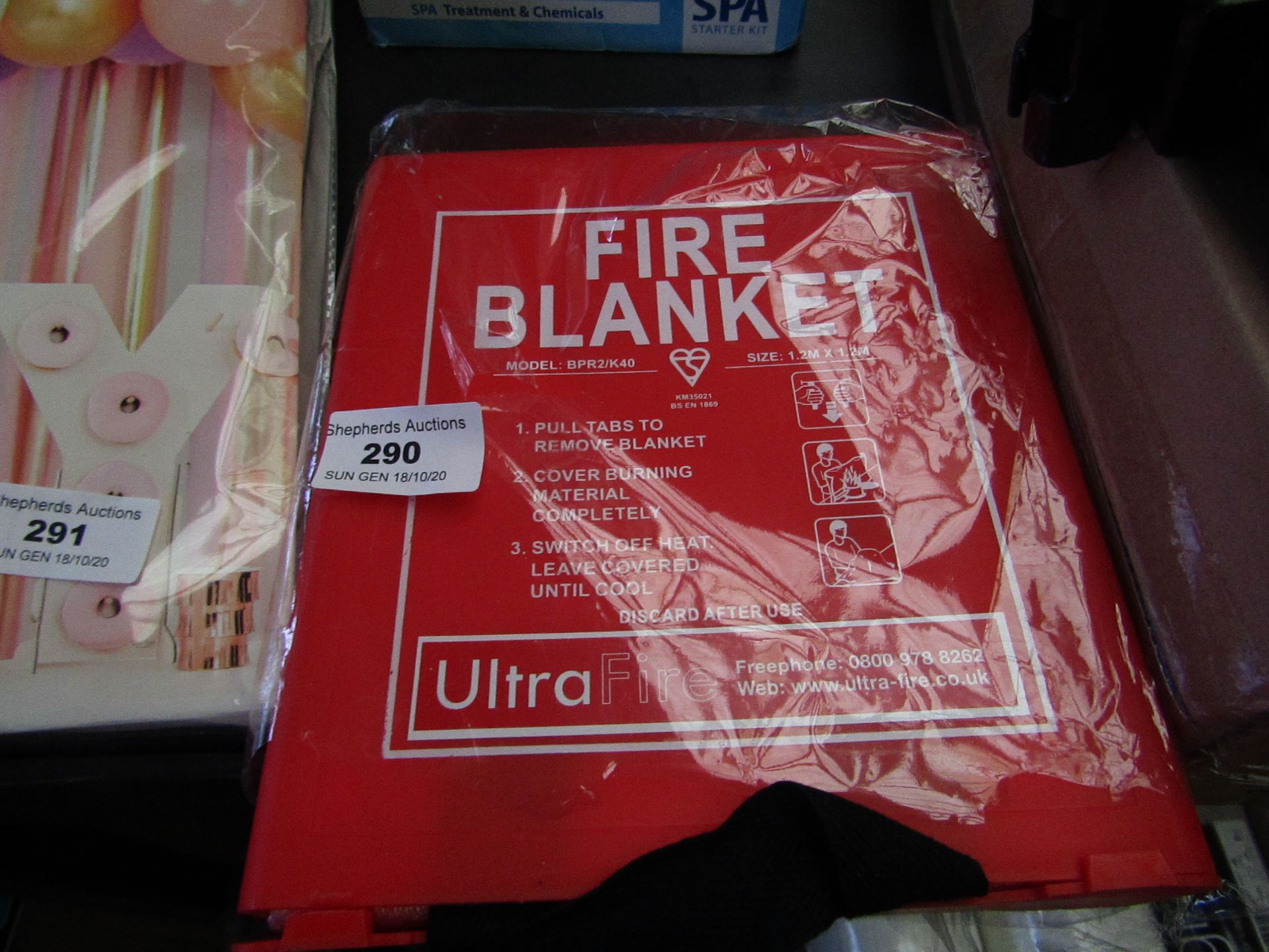 Ultra Fire Fire Blanket. Unused