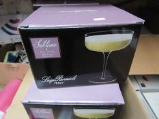 Set of 4 Luigi Bormioli 30cl Cocktail Glasses. New & Boxed