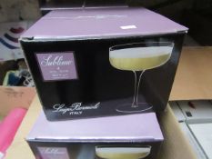 Set of 4 Luigi Bormioli 30cl Cocktail Glasses. New & Boxed