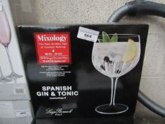 Set of 4 Luigi Bormioli Spanish Gin & Tonic 80cl Glasses. New & Boxed