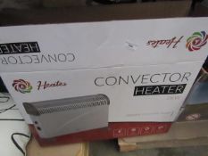 2Kw convection heater, boxed and unchecked