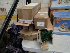 5 x Various 70cm Light up Christmas Trees. Boxed but unchecked