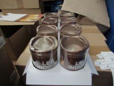 8 x Indoor Battery Operated LED Candles with 4hr or 8hr auto options new & packaged (batteries not