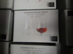 Set of 2 John lewis Connoiseur Spirit Glasses. New & Boxed