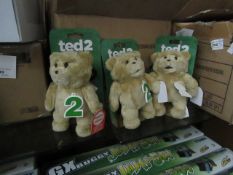 6 x Ted 2 Talking Keyrings. Adults Only. Unused with tags