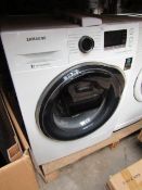 Samsung VRT Plus 9Kg washing machine, powers on but not tested any further due to transport bolts.