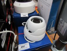 CCTV colour dome network camera, unchecked and boxed.