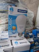 1x Megaman Bluetooth LED bulb, new and boxed. 25,000Hrs / E27 / 810 Lumens