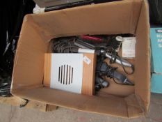 Approx 6 Various Hair Straightener/Hot Hair Brush. - Untested.