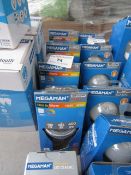 4x Megaman Dim to Warm LED PAR 16 Bulb, New and Boxed. 25,000 Hrs / GU10 / 400 Lumens