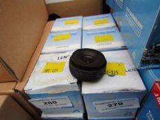 7x 8mm CCTV universal lens, unchecked and boxed. Please note, the "mm" stated on this description