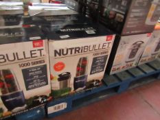 | 6X | NUTRI BULLET 1000 SERIES | UNCHECKED AND BOXED | NO ONLINE RESALE | SKU C5060191464734 |