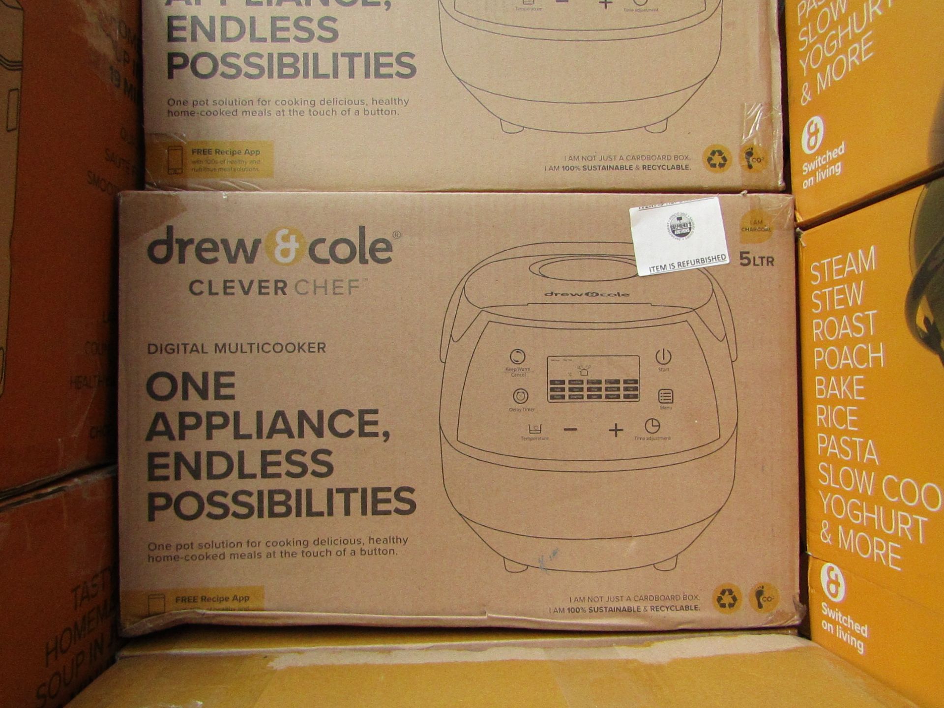 | 1X | DREW AND COLE CLEVER CHEF | BOXED AND REFURBISHED | NO ONLINE RESALE | SKU - | RRP £69.99 |