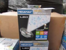 1x Mega Man LED Dimmable Reflector lamp, New and Boxed. 35,000 Hrs / G53 / 600 Lumens