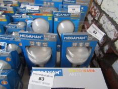 2x Megaman R63 LED Bulb, New and Boxed. 15,000 Hrs / E27 / 600 Lumens