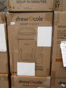 | 1X | DREW AND COLE SOUP CHEF | BOXED AND REFURBISHED | NO ONLINE RESALE | SKU C5060541516809 | RRP