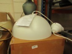 | 1x | COX AND COX CREAM CEILING PENDANT LIGHT | DOESN'T APPEAR TO BE ANY MAJOR DAMAGE, WITH BOX |