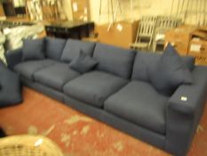 | 1 X | SWOON BLUE COLOURED SOFA | LOOKS UNUSED (NO GUARANTEE), WE ARE UNSURE IF THE SOFA IS 2 PARTS