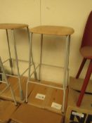 |1 x | HAY SOFT EDGE GREY STEEL LEG BAR STOOL 199075| BOXED | RRP £145 | UNCHECKED NO GUARANTEE |