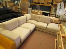 | 1X | SWOON DENVER CORNER SOFA IN LIGHT GREY | HAS A COUPLE OF DIRTY MARKS BUT OTHER THAN THAT IT