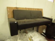 2 Seater Fold down back sofa bed, mechanism is working correctly.