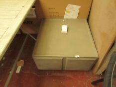 | 1X | PLUS STORAGE MODULE 4 LYON BENTON CONCRETE STORAGE UNIT/COFFEE TABLE | LOOKS UNUSED WITH