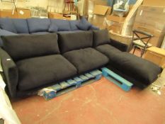 | 1 X | SWOON 3 SEATER SOFA WITH CHAISE (LOOKS TO BE THE Tibur although this is not confirmed) |