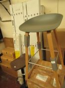 | 1 X | HAY OAK AND WHITE STOOL | LOOKS UNUSED (NO GUARANTEE) AND BOXED | RRP CIRCA £230.00 |