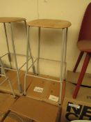 |1 x | HAY SOFT EDGE GREY STEEL LEG BAR STOOL 199075| BOXED | RRP £145 | UNCHECKED NO GUARANTEE |