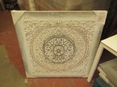 | 1X | COX & COX LARGE WALL ART 100 CM X 100 CM | LOOKS UNUSED (NO GUARANTEE),|