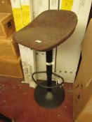 | 1X | COX AND COX FAUX LEATHER COUNTER HIGH STOOL | LOOKS UNUSED NO GUARANTEE (NEEDS FIXINGS FOR