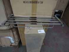 10x Triple towel rail in chrome, new and boxed.