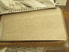 2x Packs of 5 Warm Sand Matt 300x600 wall and Floor Tiles By Johnsons, New, the RRP per pack is £