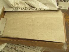 2x Packs of 5 Warm Sand Matt 300x600 wall and Floor Tiles By Johnsons, New, the RRP per pack is £
