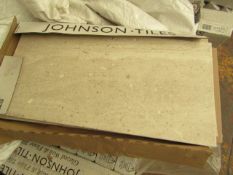 2x Packs of 5 Warm Sand Matt 300x600 wall and Floor Tiles By Johnsons, New, the RRP per pack is £