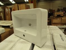 4x Standard wash basin 600 x 440mm, new and boxed. BAS1001