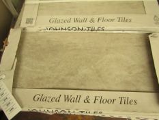 2x Packs of 5 Grey Ashley wall 300x600 wall and Floor Tiles By Johnsons, New, the RRP per pack is £
