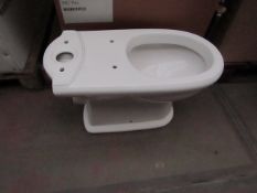 4x Victoria Plumb WC toilet pan WAR01PCC, new and boxed.
