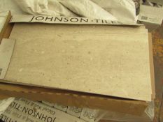 2x Packs of 5 Warm Sand Matt 300x600 wall and Floor Tiles By Johnsons, New, the RRP per pack is £